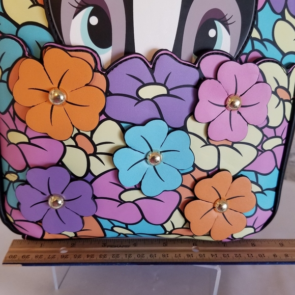 Loungefly Bambi Flower Floral Disney Mini Backpack Bag - Picture 14 of 16